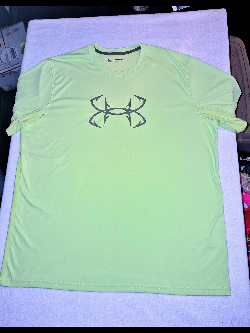 Under Armour Men’s 3xl T-shirt Tee Green Chest Logi